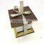 Kaaba shape wooden gift box with ribbon tie/candy box for sale