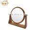 Desktop bamboo basement single sided makeup mirror