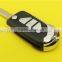 Peugeot 407 remote flip key blank 3 button with battery holder