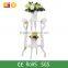Modern design white wooden flower plants display stand sale