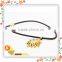 High-quality leather necklace with gold plating pendant for ladies style