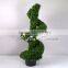 China manufacture top quality decorative artificial topiary spiral tree