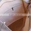 Blank Canvas Tote Bag With Leather Handle