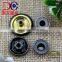 17MM Gunmetal Logo Metal Snap Button for Jacket And Casual Clothing