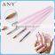 ANY Nail Art Crystal Extension Nails Building Wood Handle Acrylic Oval Kolinsky Brush