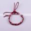 Free sample free shipping handmade braided rope bracelet