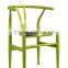 Antique Style Metal Material Dining Chair Y Shape Chair for Restaurant