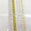 3mm Gold Cup Chain 4 Rows Metal Crystal Rhinestone Cup Chain Shoe Garment Accessories