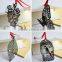 2015 Hot sale cute black custom shaped metal leaf bookmark with tassels