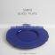 SAMYO handworked 13" bule hot sale glass plate manufacturers