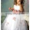 (MY1358) MARRY YOU Sleeveless Full-length Ball Gown Flower Girl Dress With Handmade Flowers