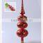 china supplier wholesale red hand painting ball tree shape promotional glass christmas ornament