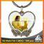 Free mould fee religious souvenir custom printing Christian heart shaped keyring