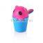 Safety plastic cartoon beer baby wash hair bath shampoo rinse cup