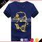 Yingzhong gaement Wholesale men t-shirt,black cotton shirt with white printing,cheap t-shirt