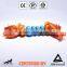 Stretch Rubber Dog Rope Toy With Cotton Knot Training Toy
