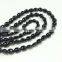 #273S Natural Gemstone Oval Beads Loose Black Spinel