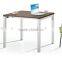 Liansheng Simple Design Square Office tea table center table with aluminum legs