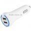 Fancy Wholesale MFI 2 USB Output 5V 4.8A Car Cell Phone Charger