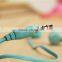 cute and cheap colorful earphones with packing