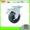100mm-200mm heavy duty black rubber caster with cast iron center