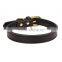 Basic Classic Padded Genuine Leather Dog Collars for Cats Puppy Small Medium Dogs