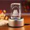 crystal cube 3d laser with customized logo engraved for birthday gift