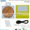 Qi universal Natural wood desktop table wireless charger for smart phones