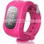 New products for 2016 waterproof wrist watch gps tracking device for kids Q50 with two way communication