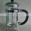 Sales promotion pyrex glass tea & coffee maker set with two cups or four cups