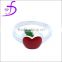 925 Ring Sterling Silver jewelry new fashion 2014 enamel apple ring