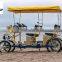 steel four wheel bike two people bike with 16&18quot; wheels for city Sightseeing