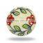 Ceramic Tomato with Red Flower print