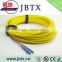 Single mode OM3 3m or 0.9m sm SC apc-ST apc fiber optic patch cord jumper