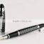 Valin High Quality Black Metal Fountain Pen With Crystal Clip