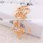 Majestic fox Sparkling Keychain Blingbling Crystal Handbag or Feather Fans Key Chain fox Key Ring Holder Purse Bag