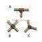 3-way/4-way brass connector outside diameter of 8mm
