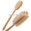 Hot sale body cleaning brush with long wooden handle
