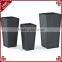 Set of 3 outdoor patio decor resin wicker woven flower planter garden pot