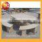 Garden marble top wood dining table for outdoor furniture