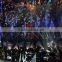 Disco music activated led meteor light 3d tube videos