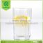 2016 new style high quality clear polygon water glass