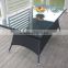 Outdoor Furniture Glass Table and Armless Chair, Morden Dining Table and Chair Furniture Garden Furniture