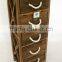 Rustic Furniture Drawer Cabinet Unfinished Wood Furniture Wholesale