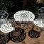 Hot Cast Aluminium Garden Furniture Vintage Bistro Set