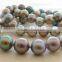 Fashionable 9-10 mm Peacock Green Freshwater Pearl Necklace
