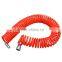 high quality pu plastic spiral coiled tube 10mm*6.5mm 10m used for industry for pu pipe