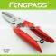 S6-1025 6-3/4" Plastic handle and Stainless Steel Top quality bypass pruning shear garden scissors