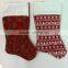 Customized Decoration Printing Logo Christmas Sock
