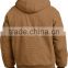 Mens Washed Duck Cloth Insulated Hooded Work Jacket